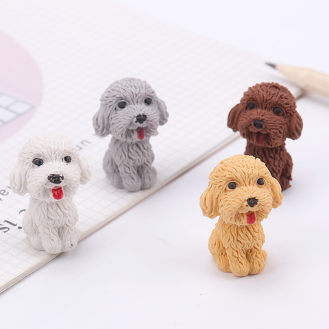 1PC Cute Dog Rubber Eraser School Office Stationery Supplies Pencil Correction Tools Drawing Accessories Student Kids Gifts ► Photo 1/6