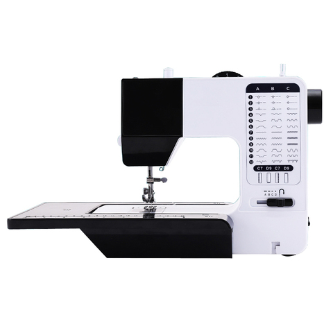 Sewing Machine Wide Table Portable Quilting Machine Max 3.8mm Sewing Thickness 38 Built-in Stitches Included Sewing Feet ► Photo 1/6