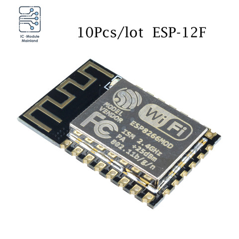 10pcs/lot ESP8266 ESP-12F Serial Wireless WIFI Model ESP12F Upgrade Remote WIFI Module ESP12 Programmer For Arduino ► Photo 1/6