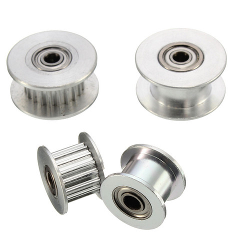 16T/20T Tooth GT2 Belt Idler Pulley 6mm Belt Smooth Idler Pulley with Bearing for 3D Printer Accessories ► Photo 1/6