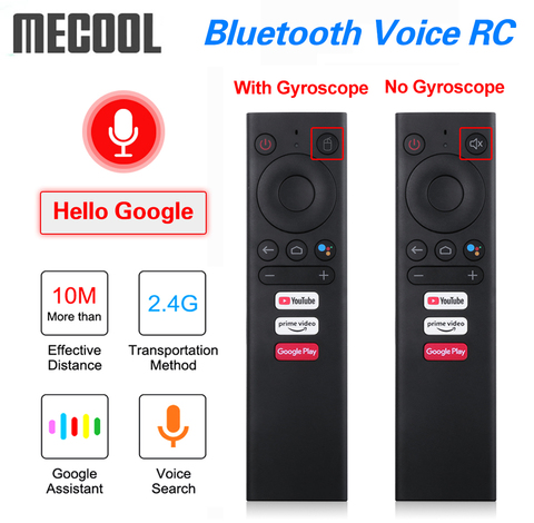 Mecool Bluetooth Voice Remote Control Replacement for Android TV Box Mecool KM9 PRO KM3 ATV Mecool M8S PRO Remote Controller ► Photo 1/6