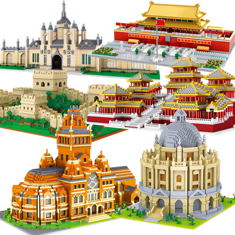 Diamond Architecture  Model Building Blocks Taj Mahal India Big Ben London Arc de Triomphe Paris Micro Construction toys ► Photo 1/6