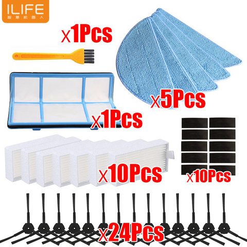 Side Brush Primary Dust filter Hepa Filter Mop pad for chuwi ilife v5 v5s V3 V3s v5pro x5 robot vacuum cleaner Parts accessories ► Photo 1/6
