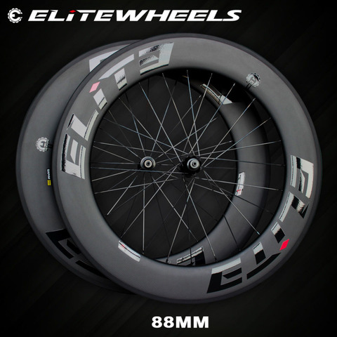Elite Carbon Wheels 700c Road Bike A1 AERO Brake Surface Tubular Clincher Tubeless TPI Bearing Straight Pull 4 Pawls Hub SLR 3.0 ► Photo 1/6