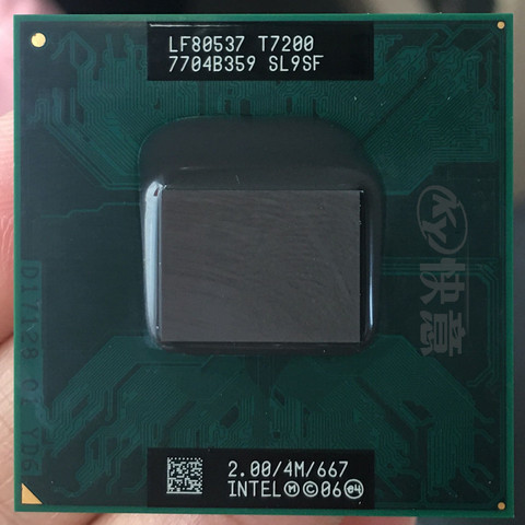 intel CPU laptop Core 2 Duo T7200 CPU 4M Socket 479 Cache/2.0GHz/667/Dual-Core Laptop processor ► Photo 1/1