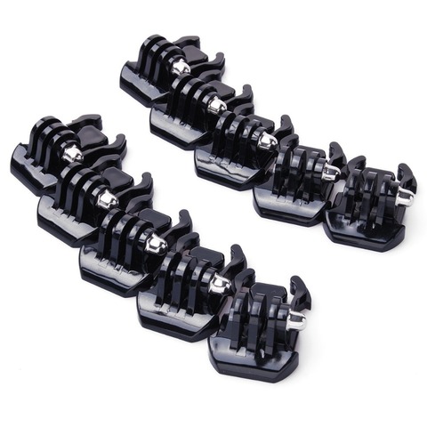 10pcs Buckle Clip Basic Mount for Gopro Go Pro Hero HD 1 2 3 3+ 4 5 6 7 Accessories Case Helmet for XiaoMi yi camera accessories ► Photo 1/6