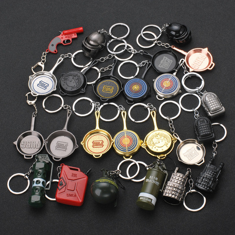 2022 Hot Game 26 Styles PUBG CS GO Weapon Keychains AK47 Gun Model 98K Sniper Rifle Key Chain Ring for Men Gifts Souvenirs ► Photo 1/6