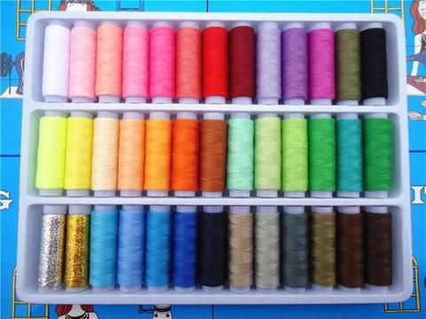 39 Colors Sewing Thread 100% Polyester Yarn Sewing Thread Roll Machine Hand Embroidery 200 Yard Each Spool For Home Sewing Kit ► Photo 1/6
