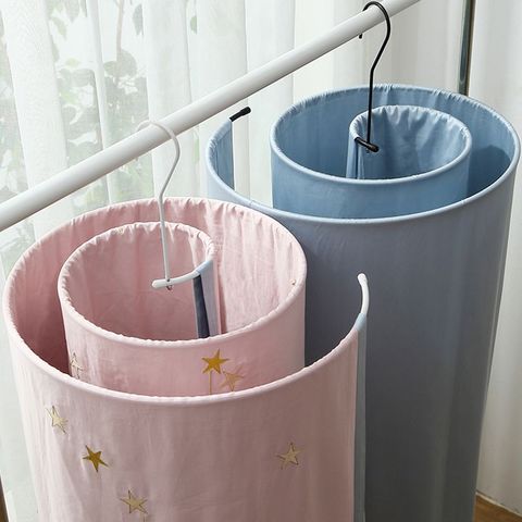 Round spiral Quilt Sheets Hanger Stainless Steel Rotating Drying Rack Save Space Blanket Hanger Outdoor Home Balcony Hanger ► Photo 1/6