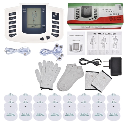 JR309 EMS Tens Massage Unit +16 Pads Russian/English Electrical Pulse Acupuncture Therapy Muscle Stimulator Pain Reilef Machine ► Photo 1/6