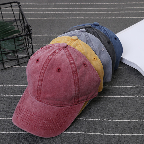 2022 Autumn And Winter Denim Solid Color Baseball Cap Men And Women Couple Hat Fashion Hip Hop Hats ► Photo 1/6