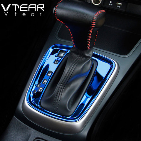 Vtear For Kia Rio 4 X-Line Gears frame cover interior panel circle decorative chrome car-styling Mouldings Accessories part 2017 ► Photo 1/6