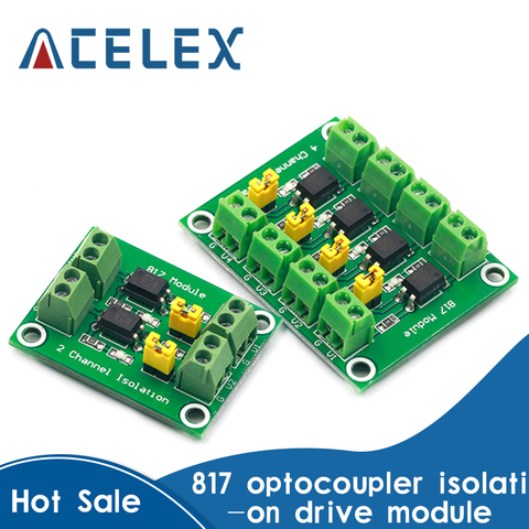 PC817 3.6-30V 2 4 Channel Optocoupler Isolation Board Voltage Converter Adapter Module Driver Photoelectric Isolated Module 817 ► Photo 1/6