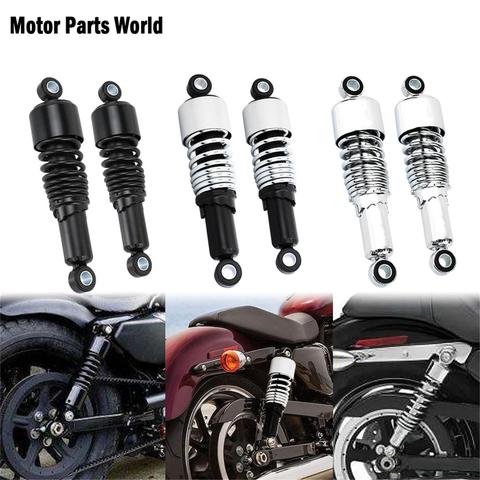 2pcs Motorcycle 267mm Rear Shock Absorber Adjustable Shocks Spring For Harley Sportster XL1200 883 Touring Road King FLHR Dyna ► Photo 1/6