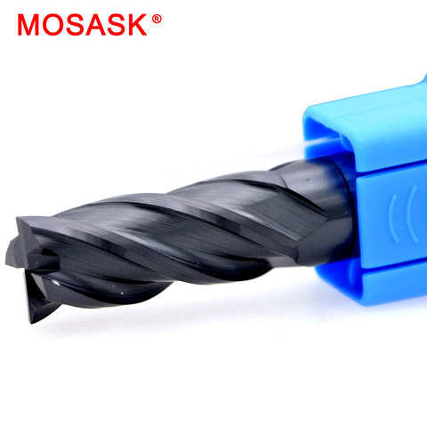 MOSASK 1PCS 4 Flute HRC45 3mm 2mm 4mm Molding Tools Tungsten Carbide Steel Milling Cutter End Mills ► Photo 1/6