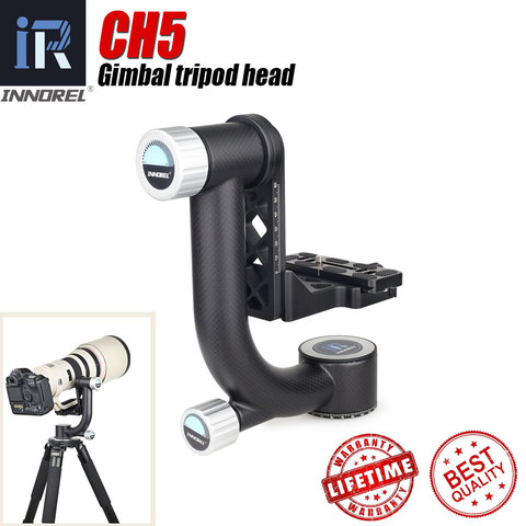 INNOREL CH5 Tripod Head QR Plate Carbon Fiber Gimbal for Telephoto Lens 720°Rotation High Precision CNC ► Photo 1/6