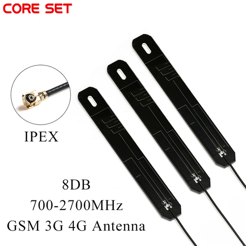 3Pcs 700-2700MHz GSM 3G 4G Dual Band Antenna 8DBI IPEX Interface Internal PCB Board Plate Aerial With 12cm Cable 4G Antenna ► Photo 1/6