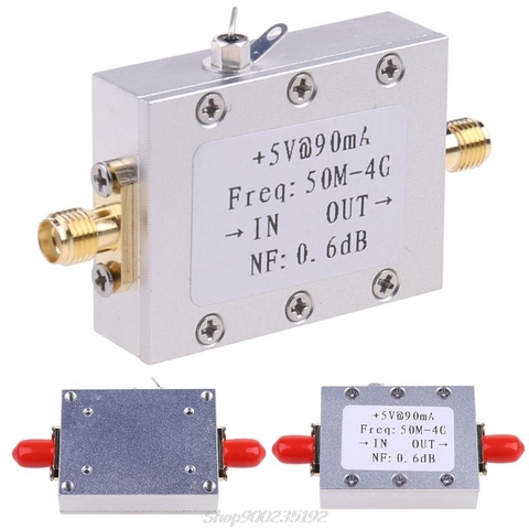 50M-4GHz Low Noise Amplifier LNA Ham Radio Module RF FM HF VHF NF=0.6dB -110dBm S01 20 Dropship ► Photo 1/6