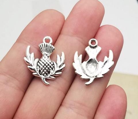 20pcs/lot--23x19mm, Antique silver plated Thistle charms,DIY supplies, Jewelry accessories ► Photo 1/1