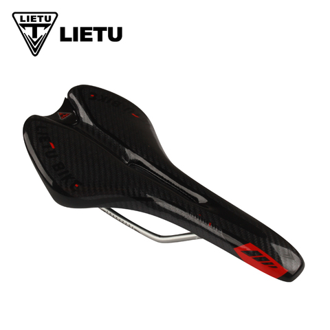 LIETU Bicycle Saddle Skidproof Leather Bike Saddle Seat Cushion Waterproof Bicycle Parts MTB Road Bike Cycling Saddle ► Photo 1/6