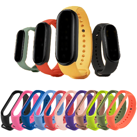 Bracelet for Xiaomi Mi Band 5 Sport Strap watch Soft Silicone wrist strap For xiaomi mi band 5 bracelet Miband 5 Wrist Strap ► Photo 1/6