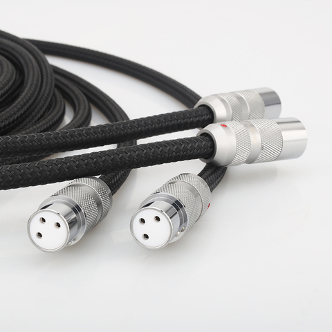 Viborg Hi End VA801 5N OFC 4 Cores Multplex Copper Balanced Interconnect XLR Cable Rhodium Plated XM202R & XF202R XLR Connectors ► Photo 1/6