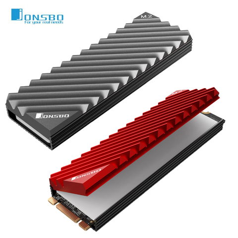 Jonsbo Heat Sink Cooling Pads M.2 2280 NVMe SSD Heat Disk Aluminum Heat Sink Dissipation Radiator Thermal Pad for m2 Desktop PC ► Photo 1/6