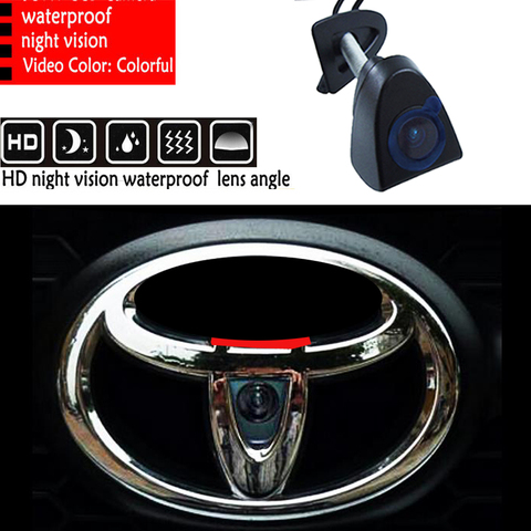 FUWAYDA FOR SONY CCD HD Car Front View Logo Embeded Camera For Toyota seriesToyota Prado Highlander installed in the car logo ► Photo 1/6