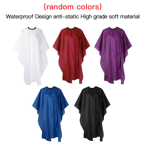 1PC Adult Kids Dressing Cape Salon Gown Cover Barber Hairdresser Hair Cut Cloth Barber Haircut CapeWaterproof Cloth Random Color ► Photo 1/6