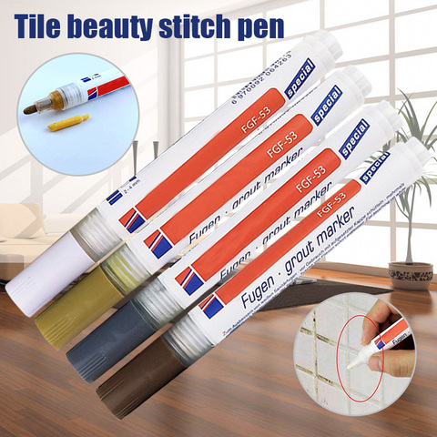 Newly Tile Grout Coating Marker Wall Floor Ceramic Tiles Gaps Professional Repair Pen ► Photo 1/6
