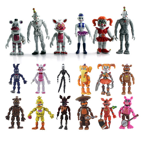 4pcs/set FNAF Five Nights Security Breach Freddy Action Figures Bonnie Foxy  Toy 5 Fazbear Bear Doll Model Toys Gift For Children - AliExpress