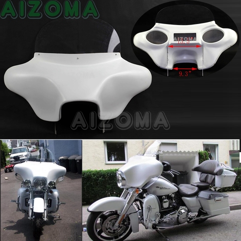 Detachable 6x9 Speakers Batwing Headlight Fairing For Harley Touring FLHR Road King EFI Custom FLHRS Classic FLHRC CVO Rescue ► Photo 1/6