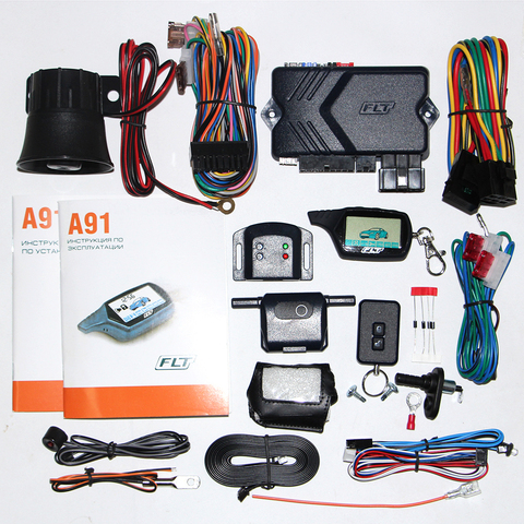 Russia version A91Two-way car alarm system with remote engine start for starline A91 2-way car alarm system A91 with cover ► Photo 1/6