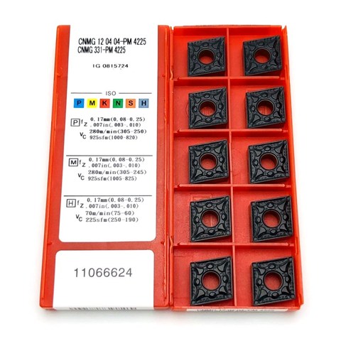 CNMG120404 CNMG120408 PM 4225 Carbide Inserts Turning Inserts CNMG Metal Lathe Tools CNMG 120408 PM4225 Turning Inserts ► Photo 1/6