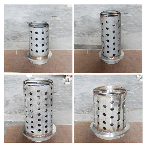 High Quality 304 Stainless Steel Perforation Flask with Suitable Rubber Base for Jewelry Casting ► Photo 1/3