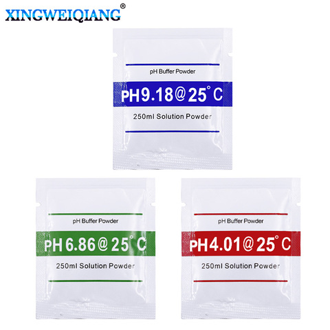 3pcs 6pcs PH Meter Pen of Tester Accuracy PH Correction Powder PH4.01 PH6.86 PH9.18 Buffer Powder ► Photo 1/6