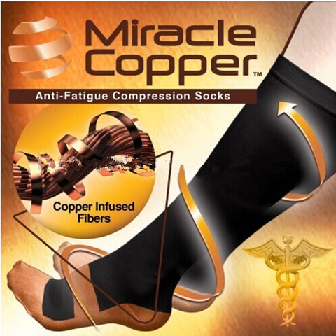 Vita-Wear Copper Compression Socks Unisex Anti-Fatigue Compression Socks Foot Pain Relief Soft Magic ► Photo 1/6