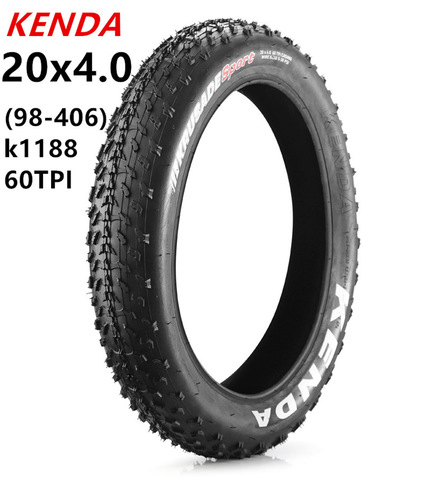 Kenda Fat tyres 20x4.0 ATV tyre beach bike tire 20*4.0 For Wide ATV Snow Snowmobile city snow bike tires ultralight wire bead ► Photo 1/6