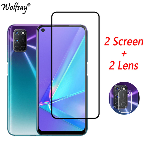 Full Cover Whole Glue Tempered Glass For Oppo A72 A52 A92 Screen Protector For Oppo A72 Camera Glass For Oppo A72 Glass 6.5 inch ► Photo 1/6