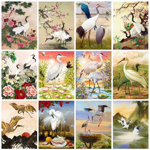 Evershine Diamond Embroidery Animal Crane 5D DIY Diamond Painting Full Square Drill Picture Of Rhinestones Gifts For Women ► Photo 1/6