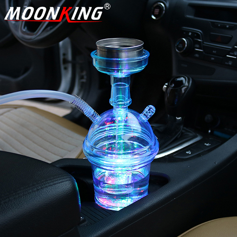 MOONKING Travel Cheap Chicha Plastic Sheesha Portable Small Retail Car  Hookah Cup Shisha Sets With LED Light - Price history & Review, AliExpress  Seller - Moonking Hookah Store