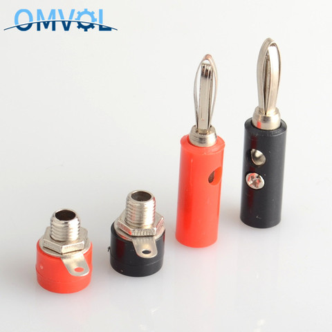 4pcs 4mm Banana Plug+Socket  Connectors ► Photo 1/6