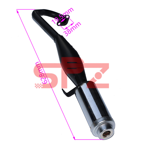 For 43CC 47cc 49cc Mini Motor Quad Dirt Monkey Pocket Pit Bike ATV Scooter 613mm Motorcycle 2 Stroke Exhaust Pipe Silencer ► Photo 1/6