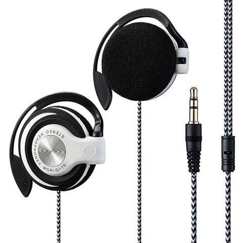 Universal 3.5mm Plug Wired Clip On Ear Sports Earphone Heavy Bass Headphone Wired Heavy Bass Stereo Universal Wired Earphone ► Photo 1/6