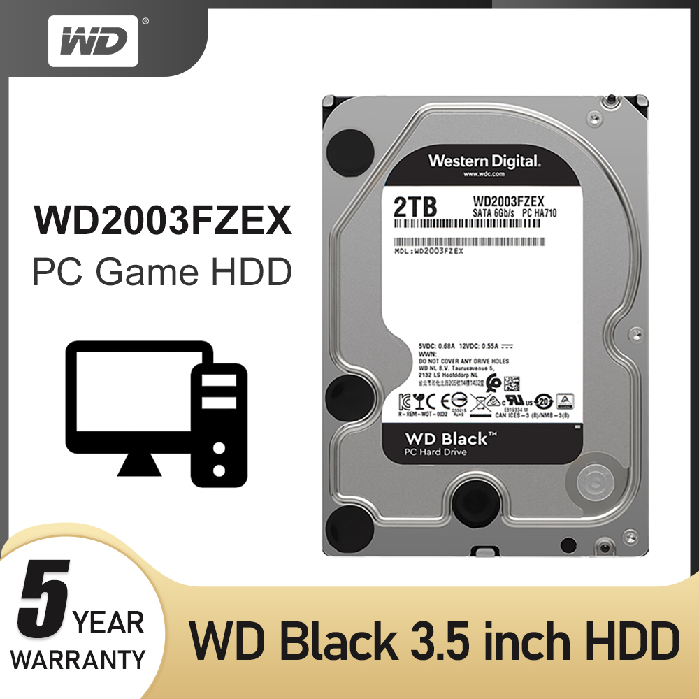 Western Digital WD2003FZEX WD Black 2TB 3.5 Inch SATA III Desktop HDD Hard Drive 