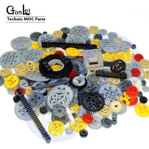 200Grams/Lot 24 Kinds Technic Parts Building Blocks Bulk Gear Studless Beam Arms Pin Connctor Axle Car Truck  Bricks Toy ► Photo 1/4