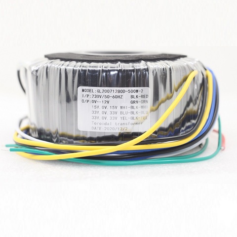 500W  Toroidal Transformer All Copper 110V 120V 220V 230V 380V Custom Input Output Voltage ► Photo 1/1