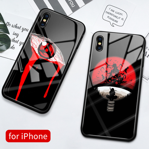 Buy Online For Iphone 7 Plus Case Glass Back Cover Anime Naruto Case Iphone Se2 Cover Funda For Iphone 6 6s 7 8 Plus X Xs Max Xr 11 Pro Max Alitools
