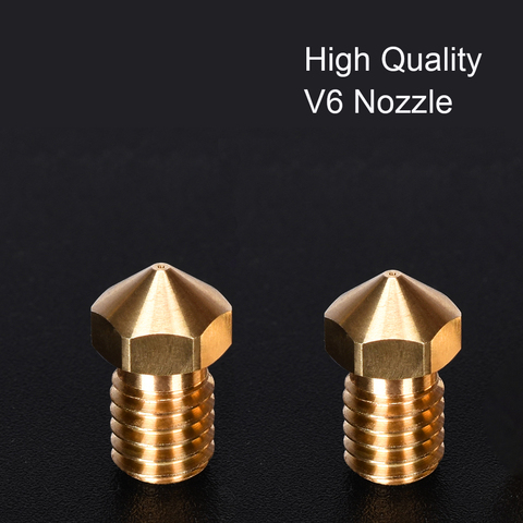 High Quality V6 Nozzle Brass Nozzle For 3D Printer Hotend 1.75/3.0MM Filament E3D V6 Nozzle 3D Printer Parts For Ender 3 ► Photo 1/6