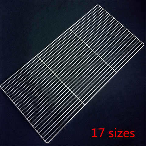 barbecue  bbq net square grid cooking square bbq grill stainless steel mesh Bar Baking Cooling Frame Fire Flat Chicken Duck Mesh ► Photo 1/6